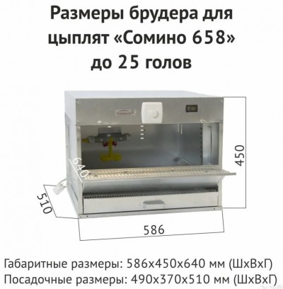 Брудер для цыплят на 25 голов